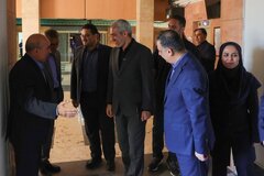 بازدید دکتر مدنی زاده از مرکز روابط عمومی وزارت اقتصاد
