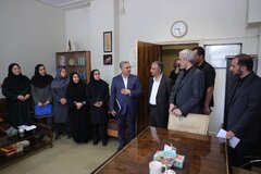 بازدید وزیر اقتصاد از بخش های گوناگون وزارت امور اقتصادی و دارایی