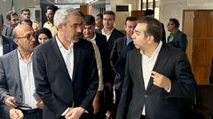 بازدید وزیر اقتصاد از گمرک و محوطه کانتینری بندر شهید رجایی