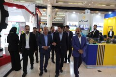 بازدید رئیس سازمان سرمایه‌گذاری و کمک‌های اقتصادی و فنی ایران از نمایشگاه فرصت های سرمایه گذاری در معدن و صنایع معدنی ایران