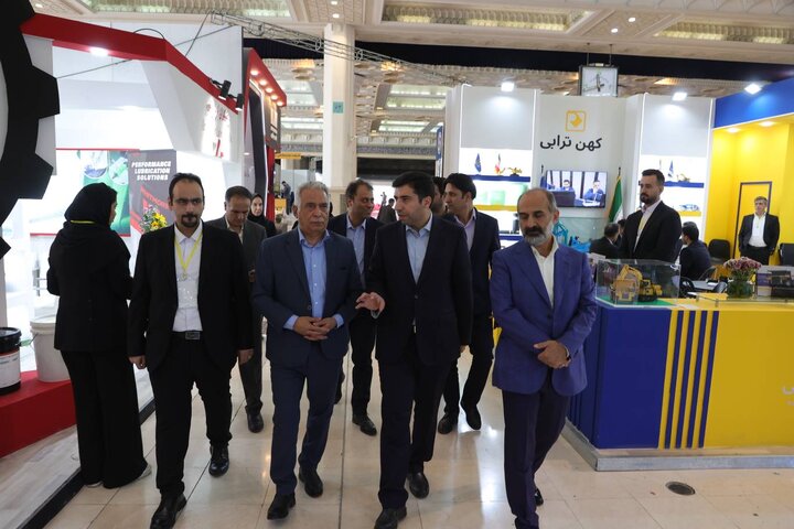 بازدید رئیس سازمان سرمایه‌گذاری و کمک‌های اقتصادی و فنی ایران از نمایشگاه فرصت های سرمایه گذاری در معدن و صنایع معدنی ایران
